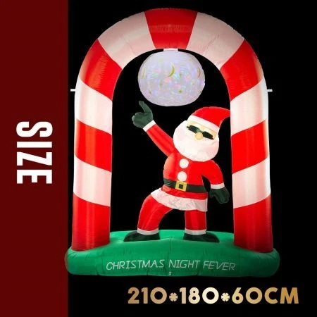 Stockholm Christmas Inflatables Airpower Santa Spinning 2.1m Red Green Blue 4 Stockholm Christmas Inflatables Airpower Santa Spinning 2.1m Red Green Blue - Image 4