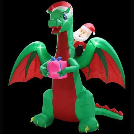 Stockholm Christmas Inflatables Airpower Santa On Dragon 2.7m White LEDs Garden 9 Stockholm Christmas Inflatables Airpower Santa On Dragon 2.7m White LEDs Garden - Image 9