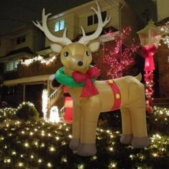 Stockholm Christmas Inflatables Airpower Giant Reindeer 3m White LEDs -Christmas Lights Store 256983 2108739 F