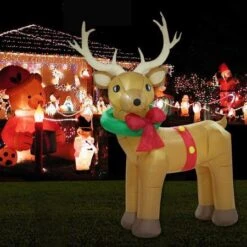 Stockholm Christmas Inflatables Airpower Giant Reindeer 3m White LEDs -Christmas Lights Store 256983 2108741 F