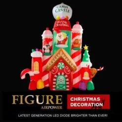 Stockholm Christmas Inflatables Airpower Candy Castle 3m Red Green Blue LED 14 Stockholm Christmas Inflatables Airpower Candy Castle 3m Red Green Blue LED -Christmas Lights Store 256989 2385081 F