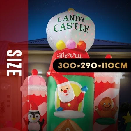 Stockholm Christmas Inflatables Airpower Candy Castle 3m Red Green Blue LED 4 Stockholm Christmas Inflatables Airpower Candy Castle 3m Red Green Blue LED - Image 4