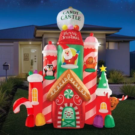 Stockholm Christmas Inflatables Airpower Candy Castle 3m Red Green Blue LED 5 Stockholm Christmas Inflatables Airpower Candy Castle 3m Red Green Blue LED - Image 5