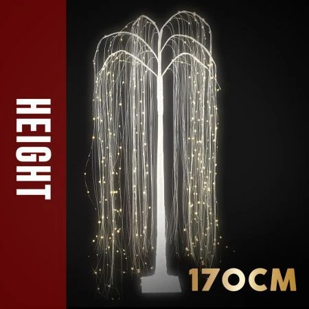 Stockholm Christmas Trees Xmas Lit LED Shimmer Willow Tree 360 LEDs 170cm Home 6 Stockholm Christmas Trees Xmas Lit LED Shimmer Willow Tree 360 LEDs 170cm Home - Image 6