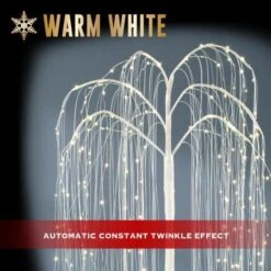 Stockholm Christmas Trees Xmas Lit LED Shimmer Willow Tree 360 LEDs 170cm Home 12 Stockholm Christmas Trees Xmas Lit LED Shimmer Willow Tree 360 LEDs 170cm Home -Christmas Lights Store 256995 2384919 F