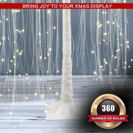 Stockholm Christmas Trees Xmas Lit LED Shimmer Willow Tree 360 LEDs 170cm Home 5 Stockholm Christmas Trees Xmas Lit LED Shimmer Willow Tree 360 LEDs 170cm Home - Image 5