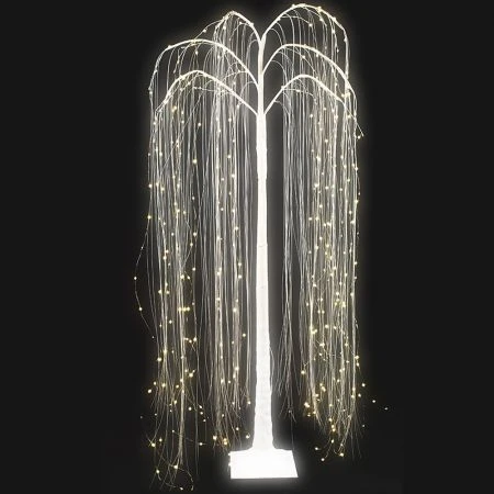 Stockholm Christmas Trees Xmas Lit LED Shimmer Willow Tree 360 LEDs 170cm Home 2 Stockholm Christmas Trees Xmas Lit LED Shimmer Willow Tree 360 LEDs 170cm Home - Image 2