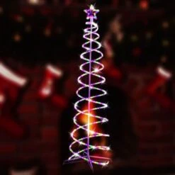 Stockholm Christmas Trees Spiral Tree LED Ropelight 1.8m 7 Flash Modes Outdoor -Christmas Lights Store 256997 2108867 F