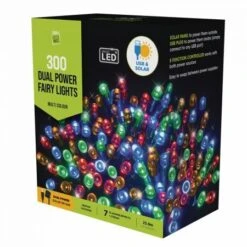 Stockhom Christmas Lights Solar USB Fairy Lights 300 LEDs Multi Colour Garden -Christmas Lights Store 257003 2384389 F