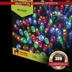Stockhom Christmas Lights Solar USB Fairy Lights 300 LEDs Multi Colour Garden -Christmas Lights Store 257003 2384395 F
