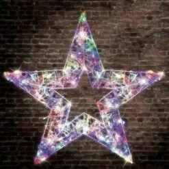 Stockholm Christmas Lights LED Display Acrylic Jewel Star 170 LEDs 80x90cm Party -Christmas Lights Store 257005 2108499 F