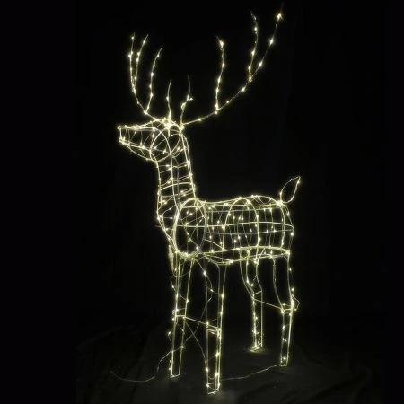 Stockholm Christmas Lights Xmas Decor LED Reindeer Standing 250 LEDs 115cm 7 Stockholm Christmas Lights Xmas Decor LED Reindeer Standing 250 LEDs 115cm - Image 7