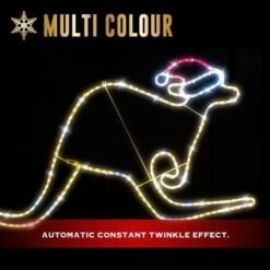 Stockholm Christmas Lights Motif ED Ropelight Kangroo Twinkle Multi Colour LEDs
