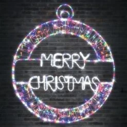 Stockholm Christmas Lights Motif LED Ropelight MERRY XMAS Bauble 240 Fairy LEDs 13 Stockholm Christmas Lights Motif LED Ropelight MERRY XMAS Bauble 240 Fairy LEDs -Christmas Lights Store 257019 2384959 F