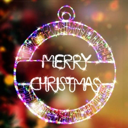 Stockholm Christmas Lights Motif LED Ropelight MERRY XMAS Bauble 240 Fairy LEDs 8 Stockholm Christmas Lights Motif LED Ropelight MERRY XMAS Bauble 240 Fairy LEDs - Image 8