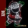 Stockholm Christmas Lights Motif LED Ropelight Happy Santa Twinkle Multi Colour