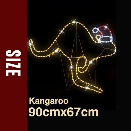 Stockholm Christmas Lights Motif LED Ropelight Santa Sleigh 2 Kangroos Outdoor 1 Stockholm Christmas Lights Motif LED Ropelight Santa Sleigh 2 Kangroos Outdoor