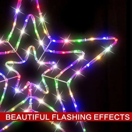 Stockholm Christmas Lights Motif LED Ropelight Tubelight 3D Star Xmas Outdoor 4 Stockholm Christmas Lights Motif LED Ropelight Tubelight 3D Star Xmas Outdoor - Image 4