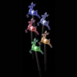 Stockholm Christmas Lights Solar Path Light Reindeer 5pc Multi Colour LEDs Home 15 Stockholm Christmas Lights Solar Path Light Reindeer 5pc Multi Colour LEDs Home -Christmas Lights Store 257035 2385045 F