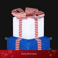 180cm Colourful Lighted Gift Box Christmas Present LED Light Xmas Home Garden Holiday Decoration -Christmas Lights Store 257271 2113615 HD