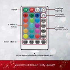 Set Of 3 Christmas RGB LED Light Balls Lighted Multicolour Spheres Xmas Decoration With Remote -Christmas Lights Store 257275 2113663 HD