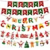 2021 Christmas Flag Decorations Supplies Home Decore 6pcs 3m Garland Christmas Banners Christmas Decorations