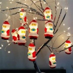 Battery Powered Santa Claus Christmas 10 Leds String Light Fairy Home Decoration For Bedroom,Stairs,Christmas Tree -Christmas Lights Store 258371 2125295 F