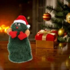 2022 Newest Electric Christmas Tree Rotating Dancing Music Toy Xmas Doll Decoration Ornament SIZE 24*10*10CM