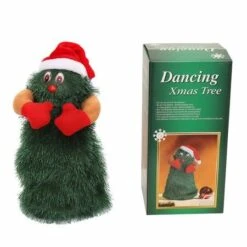 2022 Newest Electric Christmas Tree Rotating Dancing Music Toy Xmas Doll Decoration Ornament SIZE 24*10*10CM -Christmas Lights Store 258453 2127071 F
