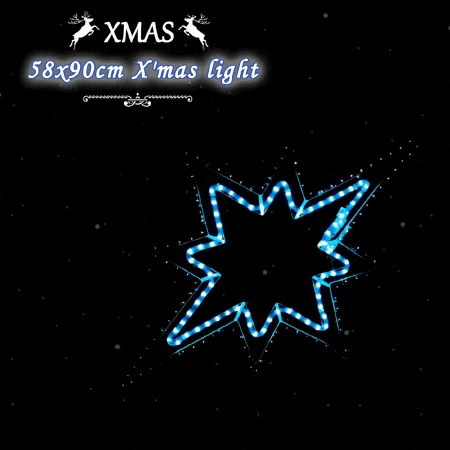 Flashing Star Christmas Light Display Xmas Party Holiday Decoration 1 Flashing Star Christmas Light Display Xmas Party Holiday Decoration