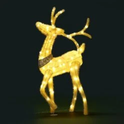 LED Reindeer Christmas Rope Light 10m Fairy Xmas Outdoor Display Decoration Warm White -Christmas Lights Store 258799 2143457 HD