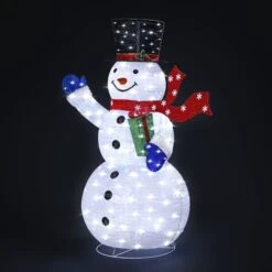 LED Snowman Outdoor Christmas Light Xmas Fairy Decoration 180cm Tall 26 LED Snowman Outdoor Christmas Light Xmas Fairy Decoration 180cm Tall -Christmas Lights Store 258801 2127809 HD