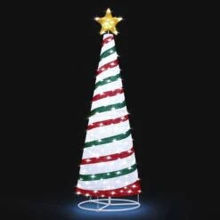 180CM Christmas Tree 3D Ribbon Xmas 200 LED Light Decorations Ornaments Indoor Outdoor 31 180CM Christmas Tree 3D Ribbon Xmas 200 LED Light Decorations Ornaments Indoor Outdoor -Christmas Lights Store 258807 2143295 HD