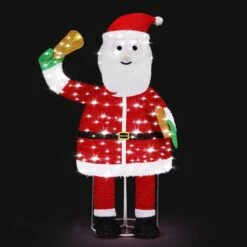 Christmas LED Santa Claus Light Decoration 180cm Tall Lighted Figure Outdoor Display -Christmas Lights Store 258815 2143487 HD