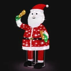 Christmas LED Santa Claus Light Decoration 180cm Tall Lighted Figure Outdoor Display -Christmas Lights Store 258815 2143491 HD