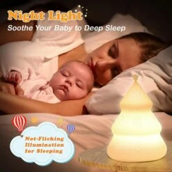 Children's Room Night Light Christmas Tree Lamp With 7 LED Color-changing Rechargeable Lamp Portable Silicone Night Light Christmas Birthday Gift 16 Children's Room Night Light Christmas Tree Lamp With 7 LED Color-changing Rechargeable Lamp Portable Silicone Night Light Christmas Birthday Gift -Christmas Lights Store 259019 2128075 HD