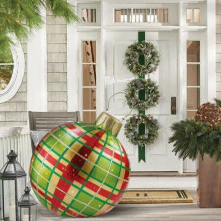 23.6 Inch PVC Giant Christmas Inflatable Ball Decor For Home Christmas Festive Gift Ball 4 23.6 Inch PVC Giant Christmas Inflatable Ball Decor For Home Christmas Festive Gift Ball - Image 4