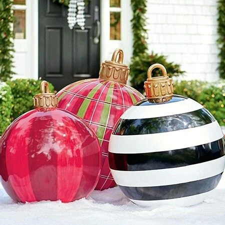 23.6 Inch PVC Giant Christmas Inflatable Ball Decor For Home Christmas Festive Gift Ball 6 23.6 Inch PVC Giant Christmas Inflatable Ball Decor For Home Christmas Festive Gift Ball - Image 6