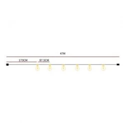 47M Festoon String Lights Kits Christmas Wedding Party Waterproof Indoor/Outdoor Type1 9 47M Festoon String Lights Kits Christmas Wedding Party Waterproof Indoor/Outdoor Type1 -Christmas Lights Store 259477 2136087 F