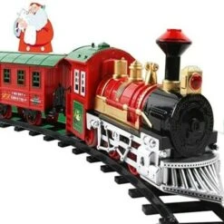 Classic Christmas Holiday Train Set With Lights And Sounds Christmas Train Toy Christmas Decoration Gift
