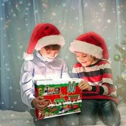 Classic Christmas Holiday Train Set With Lights And Sounds Christmas Train Toy Christmas Decoration Gift -Christmas Lights Store 259479 2136137 F