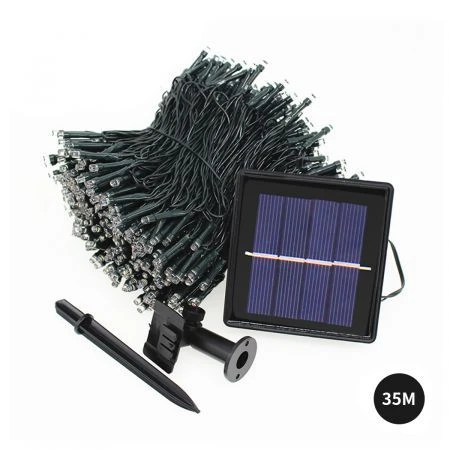 35M 200LED String Solar Powered Fairy Lights Garden Christmas Decor Multi Colour 3 35M 200LED String Solar Powered Fairy Lights Garden Christmas Decor Multi Colour - Image 3