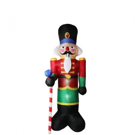 Santaco Inflatable Christmas Decorations Nutcracker 2.4M LED Lights Xmas Party 1 Santaco Inflatable Christmas Decorations Nutcracker 2.4M LED Lights Xmas Party