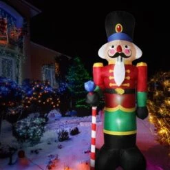 Santaco Inflatable Christmas Decorations Nutcracker 2.4M LED Lights Xmas Party 14 Santaco Inflatable Christmas Decorations Nutcracker 2.4M LED Lights Xmas Party -Christmas Lights Store 260021 2143067 F