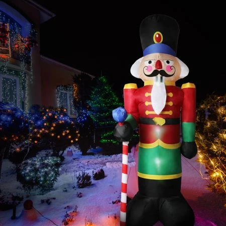 Santaco Inflatable Christmas Decorations Nutcracker 2.4M LED Lights Xmas Party 7 Santaco Inflatable Christmas Decorations Nutcracker 2.4M LED Lights Xmas Party - Image 7