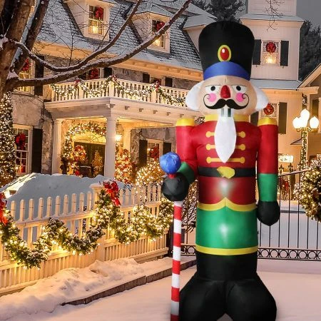 Santaco Inflatable Christmas Decorations Nutcracker 2.4M LED Lights Xmas Party 8 Santaco Inflatable Christmas Decorations Nutcracker 2.4M LED Lights Xmas Party - Image 8