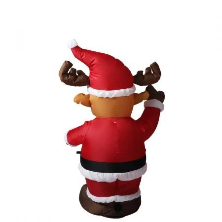 Santaco Inflatable Christmas Decor Santa Reindeer 1.35M LED Lights Xmas Party 2 Santaco Inflatable Christmas Decor Santa Reindeer 1.35M LED Lights Xmas Party - Image 2