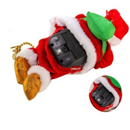 Animated Musical Santa Climbing The Rope Toys Doll Christmas Ornament For Party Home Door Wall Decoration 2 Animated Musical Santa Climbing The Rope Toys Doll Christmas Ornament For Party Home Door Wall Decoration - Image 2