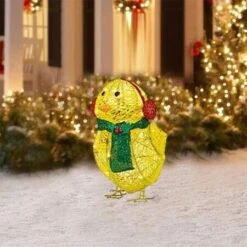 3pcs Light-up Acrylic Chicken With Scarf Holiday Christmas Decoration Colorful Light Batteries Power 9 3pcs Light-up Acrylic Chicken With Scarf Holiday Christmas Decoration Colorful Light Batteries Power -Christmas Lights Store 260093 2145009 F
