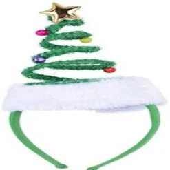 2PCS Springy Christmas Tree Headband One Size Fits Most -Christmas Lights Store 260111 2145537 F